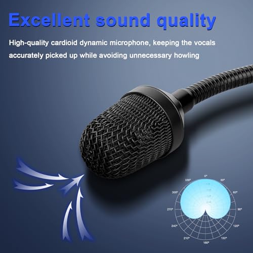 Depusheng Professional Dynamic DJ Microphone for Mixer Dedicated Disc Shouting Microphone KTV Bar Gooseneck DJ Mic by Depusheng - Image 3