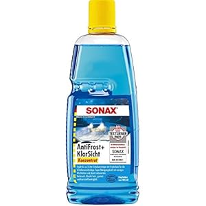 Sonax AntiFrost&KlarSicht concentraat (1 liter) levert tot 3 liter winterruitenvloeistof, direct klaar om te mengen…