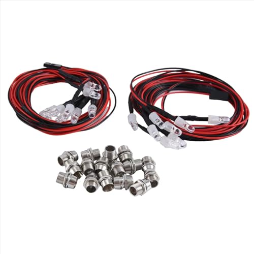 Focos para coche de drift RC 1/10 kit de luces traseras para mejorar visibilidad