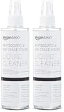 Amazon Basics Bouteille de produit de nettoyage liquide pour tableaux blancs effaçables à sec, 250 ml Sans parfum (Lot de 2)