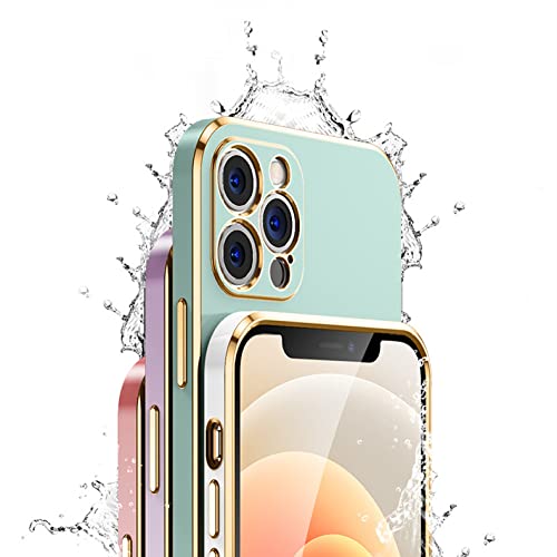 Coque iPhone 13 Pro Max marron en silicone souple carré