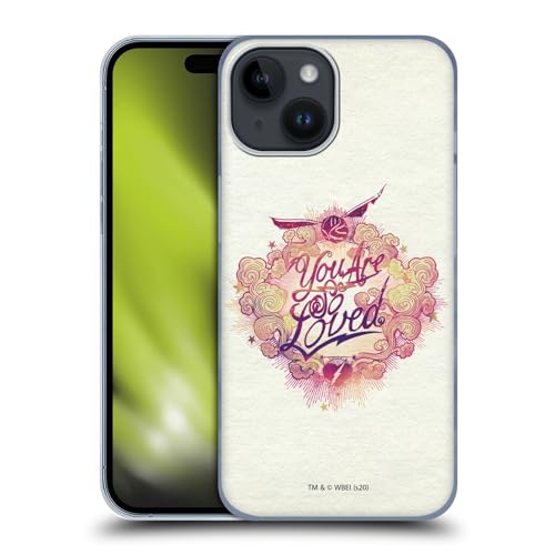 Image of Head Case Designs Officially Licensed Harry Potter You Are So Loved Deathly Hallows XXVI Hard Back Case Compatible With Apple iPhone 15