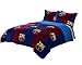 FCBarcelona 3pcs Sherpa Set Queen Size, Blanket Set with 2 pillow shams