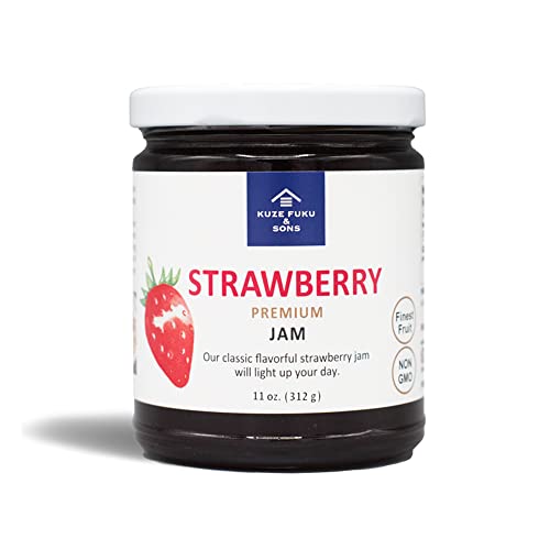 [Kuze Fuku & Sons] Strawberry Jam, Fruit Preserves Made With Natural Non-Gmo Real Fruit, No Artificial Flavors (11 Oz /311.84 G) #TOP19