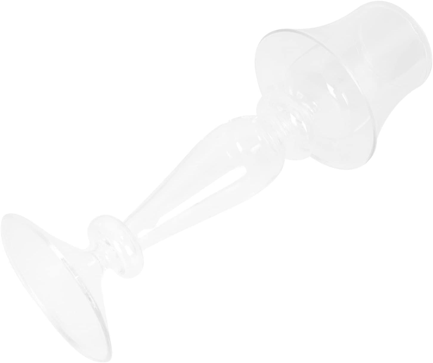 Cabilock Creative Candle Holder for Home Glass Candlestick Table Lamp for Dinner Parties and Decor