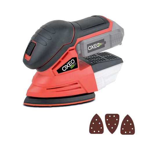 Ponceuse triangulaire sans fil 18V Easy Full - sans batterie - Bac collecteur de poussières - 3 feuilles abrasives