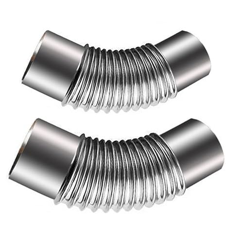 Adaptador de tubo de codo de chimenea de acero inoxidable de 45 grados, 2 uds., varios tamaños(90mm)