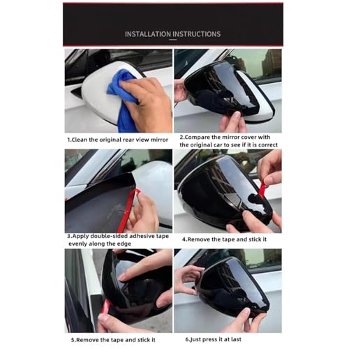 Boîtier de rétroviseur pour Renault Captur protection carbone ABS - 3