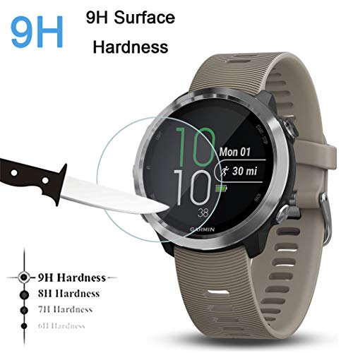 Youniker 3 Pack for Garmin Forerunner 645 Screen Protector Tempered Glass For Garmin Forerunner 645 Music Screen Protector Foils Glass 9H 0.3MM Anti-Scratch Anti-Fingerprint Bubble Free - Image 4