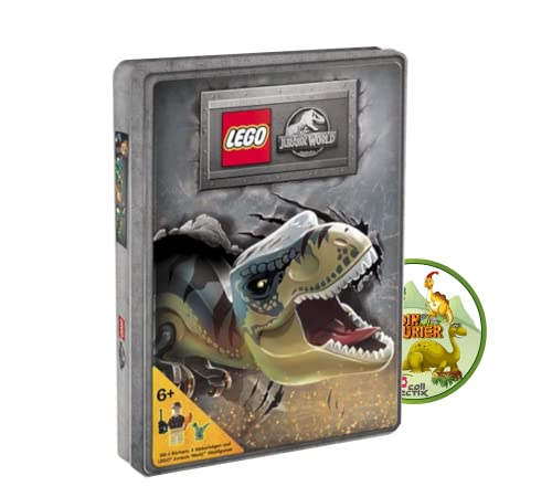 Buchspielbox Lego Jurassic World - Caja de metabolitos y pegatinas de dinosaurios, a partir de 6 años Cover