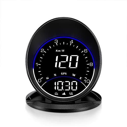 Velocímetro digital para carro Head Up Display HUD GPS Odômetro Alarme de Excesso de Velocidade Univ