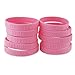 Pink Ribbon Heart Breast Cancer Awareness Wristbands Hope Strength Courage Silicone Bracelets (10 Bracelets)