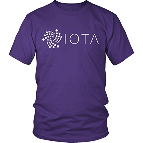Sunshine Coast Apparel Iota MIOTA Cryptocurrency Logo T-Shirt (Purple, 2XL)