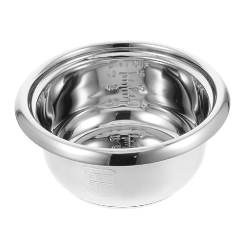 iplusmile Olla Interior Inoxidable para Arrocera Recambio Multifunción para Cocción de Arroz Vapor y Gachas Capacidad Moderada Accesorio Compatible con Varias