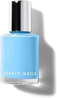 Liquid Glass Lacquer, Longer Lasting 8+ Free Treatment Nail Polish (Blues) (Livin In A Dream) - Quick Dry Finger Nail Polish - DIY Nail Art Salon - Gift for Women