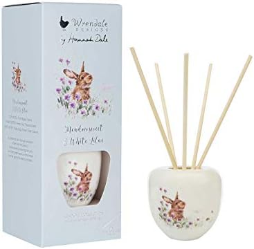 WAX LYRICAL Wrendale Ceramic Reed Diffuser Meadow ,Green,pink200ml ...