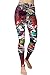 VIV Collection PLUS Size Printed Brushed Leggings (Chromatic Splash)