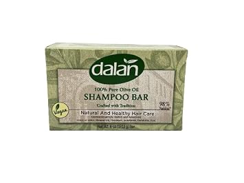 Dalan 100% Pure Olive Oil Shampoo Bar 6oz/170g - Free of GMO, Mineral Oil, Petrolum, Sulphates, Parabens, Dye - Natural And Healthy Hair Care 12 Pack
