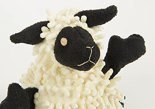 Godog Fuzzy Wuzzy Lamb Squeaky Plush Dog Toy, Chew Guard Technology - Assorted, Small #TOP2