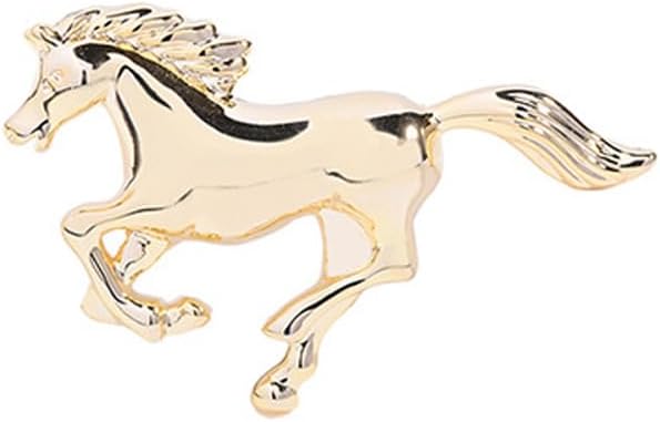 Kokoma Vintage Horse Brooch Pin for Women Men Running Horse Lapel Pins Animal Corsage Dress Suit Shirt Scraf Clip Safety Pins Fashion Accessory for Cloth
