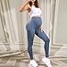 Women's Maternity Gym Leggings Soft Stretch Over The Belly Workout Yoga Leggings Soft Stretchy Pregnancy Tights