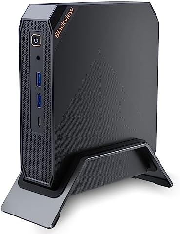 Blackview Mini PC Intel Core i9 – 11900H (4,90 GHz'e kadar), MP200 16 GB + 1 TB Mini Masaüstü Bilgisayar Windows 11, HDMI+DP+Tip C 4K UHD Üçlü Ekran, Gigabit Ethernet, WiFi 6 BT5.2, Oyunlar/Ofis/HTPC - Görsel 1