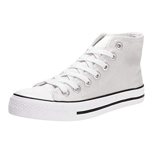 Padgene - Zapatillas de Deporte Mujer Zapatillas Canvas de Lona Unisex de...