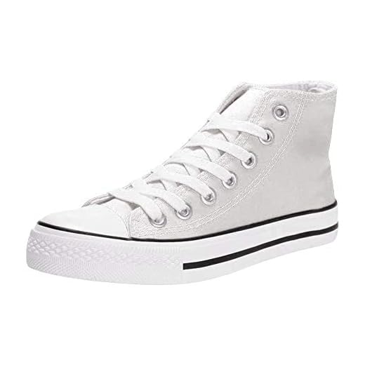 Padgene - Zapatillas de Deporte Mujer Zapatillas Canvas de Lona Unisex de Mujer o Hombre Estilo Casual y Deportivo