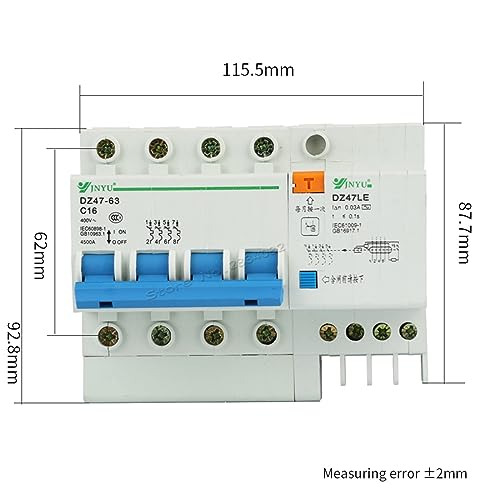 Éviter les courts-circuits avec le mini disjoncteur de fuite de terre 4P 400V