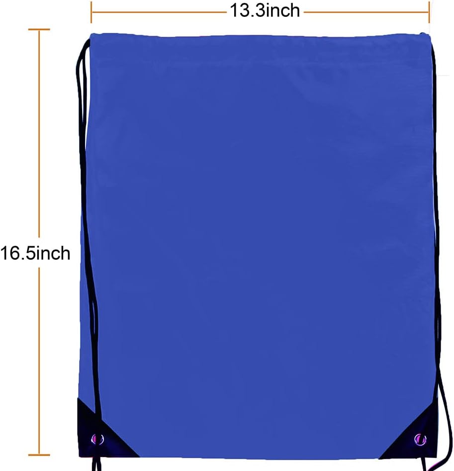 Bulk Drawstring Bags, Polyester Draw String Bags, Gym Sports Cinch Bag Drawstring Backpack for Women Men - Image 2