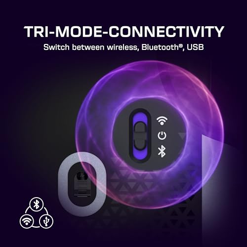 Image of Turtle Beach Command Series MC5 Wireless 8K Customizable RGB Gaming Mouse | Owl‑Eye 30K DPI Optical Sensor, Rechargeable 35-Hr Battery, 4D Scroll Wheel, Optical Switches, RGB, 35‑Hour Battery, Black