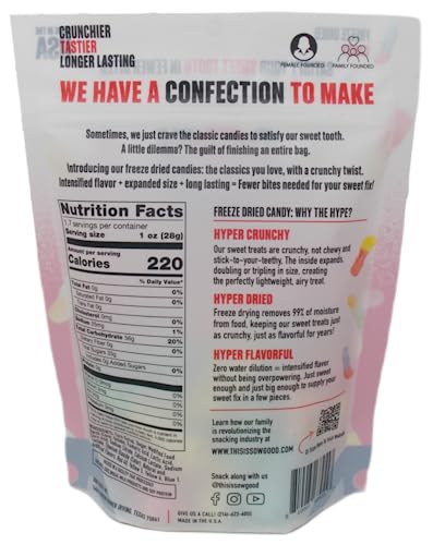 Sow Good Freeze Dried Candy - Crunchy Worms (1.7 Ounces) - 3 Count - Plus Recipe Booklet Bundle