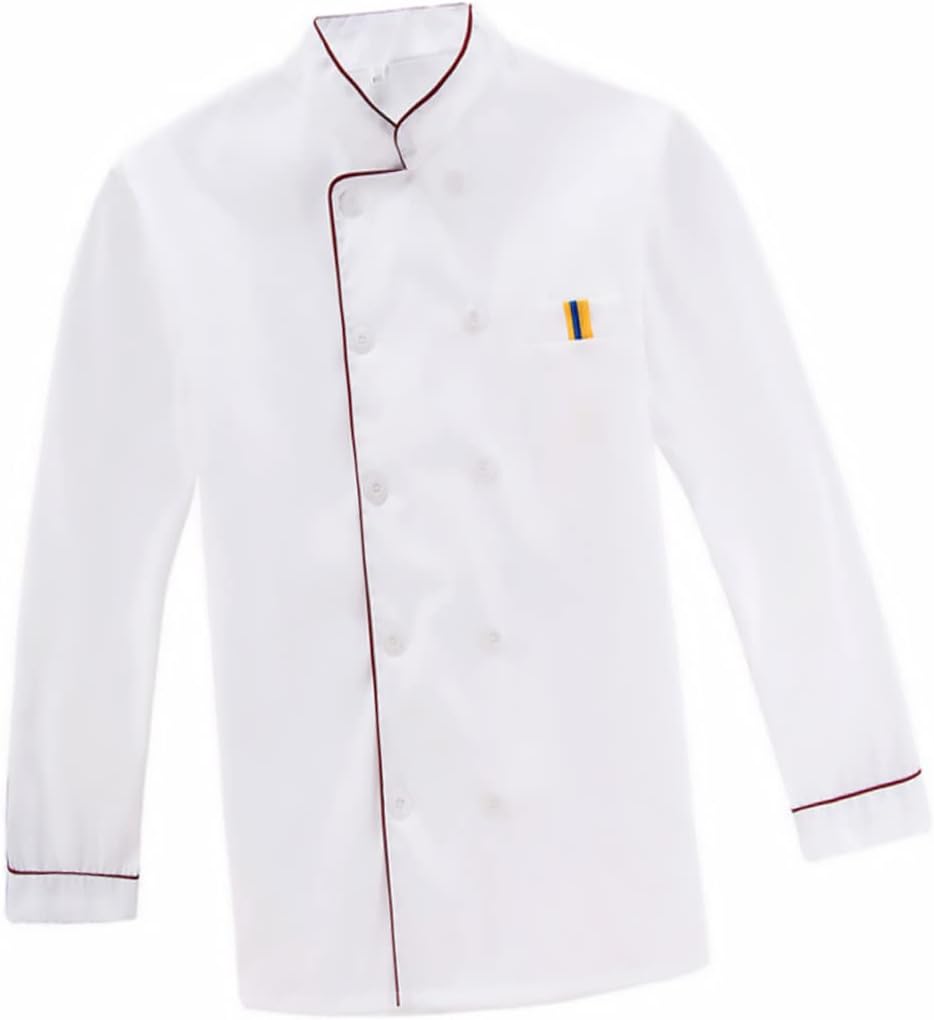 Chef Coats for Men Chefs Jacket Long Sleeve Chef Jacket Light Coats for Women Mens Jacket Cuisine Chef