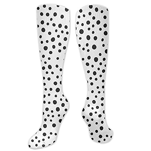 tianls Polka Dot Black and White Spot.Webp Compression Socks Women & Men - Best for Running,Sports,Hiking,Flight Travel,Pregnancy