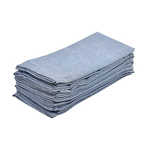 Servilletas de tela 18x18 pulg set 12 Teal premium miniatura 4