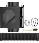 GTACASS Dryer Lint Trap Indoor Vent Kit, 4" Vent Hose with Duct Clamps, Aluminum Foil Tape, Clean...