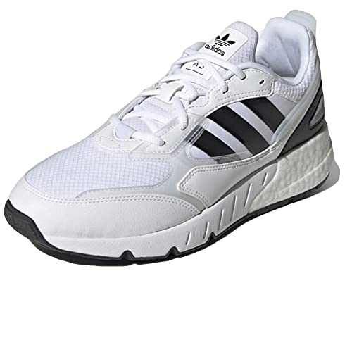 adidas Hombre ZX 1K Boost 2.0 Zapatillas Deportivas, Cloud White/Core Black/Cloud White, 44 2/3 EU
