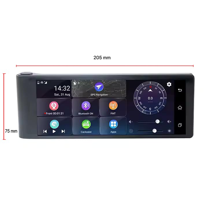 GPS Camping Car 7 Pouces NaviPro DVR, Dashcam - Caméra de Route intégrée, Europe + Maroc, Aires De Camping - Mise A Jour Gratuite A Vie