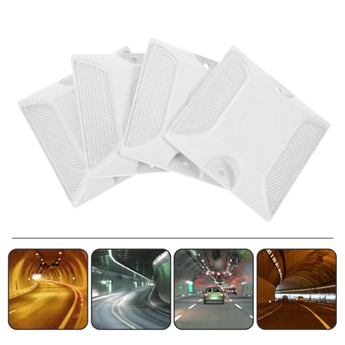 Plots routiers réfléchissants marquage de chaussée blanc double face extérieur ABS - 6
