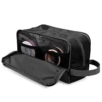 WANDF Kulturbeutel Herren Rucksack Damen Kosmetiktasche Waschtasche für Männer & Frauen in Premium Qualität (Schwarz) – Ansicht 3