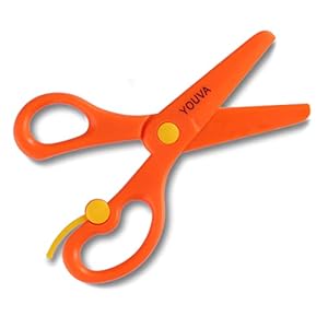 Navneet Youva | Scissors Assorted Colour for smaller kids | Pack of 1 | 3 Colours – Green, Orange, Blue | Safe for kids of the age group 3-6 years | Pack Of 2