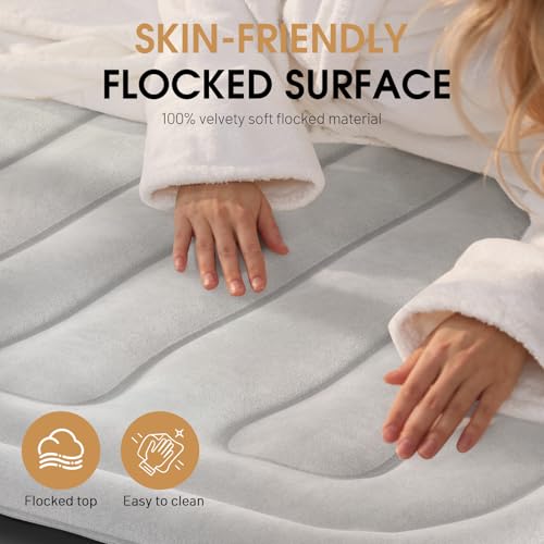 DIVON Air Mattress Full with Built in Pump,15’’Blow Up Mattress Full with Wave Pattern,Quick Self Inflation/Deflation Mattress in 3 Mins, Air Bed for Home&Camping,Black,660lbs - Thumbnail 5