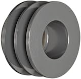 TB Woods 2BK34 FHP QT Bushed V-Belt Sheave, B Belt Section, 2 Grooves, QT Bushing required, Cast Iron, 3.55' OD, 7050 max rpm