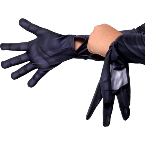 MARVEL Venom Official Youth Zentai Halloween Costume - Deluxe Two-Way Stretch Spandex with Invisible Zippers and Wrist Openings - L (12-14) by Jazwares Costume Play - Used condition - Image 4