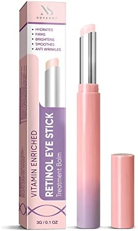 Retinol Eye Stick, Retinol Eye Cream Balm for Dark Circles and Puffiness, Under Eye Treatment for Women and Men, Reduces Fine Lines,Eye Bags and Wrinkles