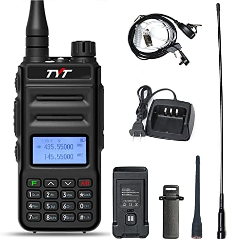 TYT TH-UV88 Ham Radio Handheld Two Way Radio Analog Amateur Dual Band VHF UHF Walkie Talkies for Adults Long Range, Rechargeable, 200 Channels, Scanner, LCD Display, DTMF, CTCSS/DCS, Support Chirp