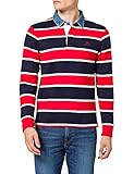  GANT D2. Denim Collar LS Rugger Camisa de Polo, Rojo Brillante, XS para Hombre