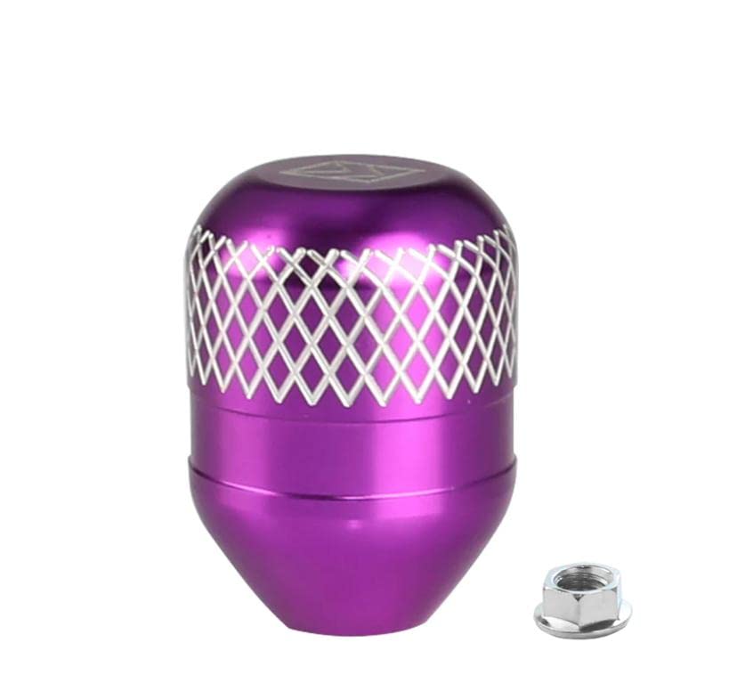Image of AUTO MT Gear Shift Knob Adjustable Extender ++ Polished Gear Shift KNOB Height Lever Extension Car Gear Shifter Extender Kit with 4 Adapters (PURPLE GEAR Extension ++ PURPLE GEAR KNOB)