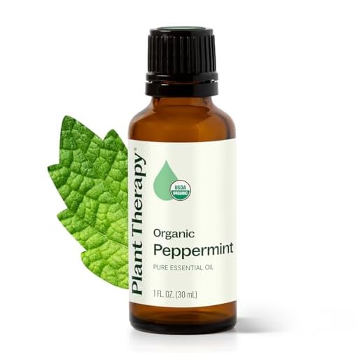 Plant Therapy Organic Peppermint Essential Oil 100% Pure, USDA Certified Organic, Undiluted, Natural Aromatherapy, Therapeutic Grade 30 mL (1 oz)