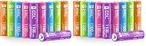 EBL 20-Pack AAA Rechargeable Batteries 5 Colors for Remotes & Clocks